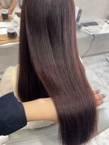 キング(K!ng)&nbsp;縮毛矯正髪質改善ハイライトレイヤーカット楠葉美容室エクステ