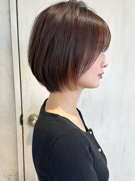 アフロート ルヴア(AFLOAT RUVUA) みねスタイル♪ 似合わせ ショート ボブ 30代 40代 小顔 新宿