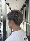 メンズカット/ハイライト/グレー/シルバー/刈り上げ/メッシュ