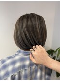 白髪ぼかしハイライト