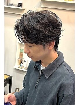 スナッグルサロン(SNUGGLE SALON) フェザーパーマフェザーショートウルフ毛流れセンターパート
