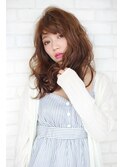ふわふわミディアムのボリュームバング(#^.^#)
