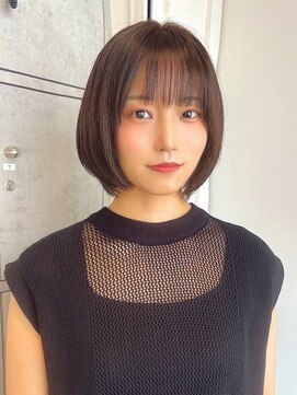 ヘアリゾート粋 新宿三丁目本店 ショートボブ/似合わせ/ナチュラルブラウン/透明感/艶感