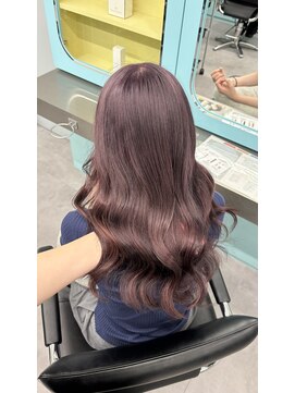 ノー バイ イオエ 西梅田(no. by ioe) ブリーチなしカラー/髪質改善/ミルクティーベージュ/小顔へア