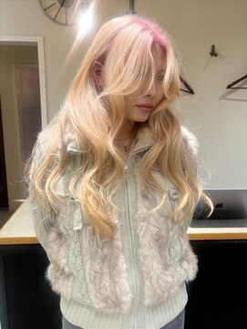 カンナ オーガニック ヘアデザイン(CANNA ORGANIC & HAIR DESIGN) 桃ルーツハムスターベージュカラー