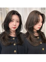 クム(kumu)&nbsp;韓国へア/レイヤー/顔周り/ボブ/透明感カラー
