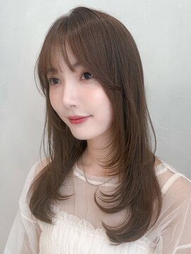 アグノス 青山(Agnos) オリーブグレーナチュラルカールココアベージュ外ハネボブ