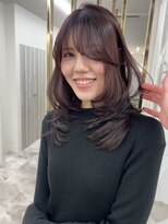 エトワール(ETOILE)&nbsp;レイヤーカット/ピンクブラウン/ハッシュカット