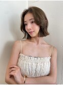 美髪大人くびれボブまとまるボブグレージュオリーブグレージュ