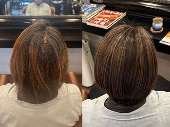 ピークツー 吉祥寺Second(PEAK2)の写真/白髪ぼかしで印象チェンジ！白髪染めしたくないあなたへ☆暗くならず理想の色味に◎