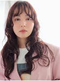 似合わせ小顔カット×無造作パーマ/ベージュ 顔タイプ診断