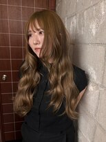 マイル 渋谷(mile)&nbsp;ブリーチなしダブルカラー×ヘーゼルベージュ