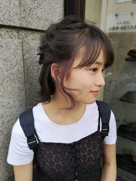 アナ ラーナ(Anna Lanna) 《お客様スタイル》インナーくすみパープル【奥村北斗】表参道