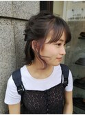 《お客様スタイル》インナーくすみパープル【奥村北斗】表参道