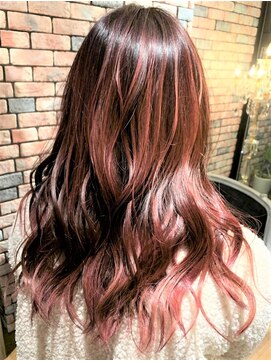 ミューテ(Mu-te) バックコ－ムバレイヤージュ（ソンブレ）”シャイニー”