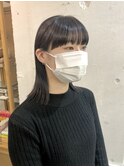 【RICCA渡辺】前髪パッツンのマッシュカットバング