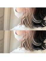 ヘアアトリエコモノ(hair l'atelier KoMoNo) #ピアスカラー × ホワイティベージュ