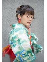 マノハル(MANOHARU)&nbsp;【#わだむすび】浴衣、個性派ダブルおだんごアレンジ