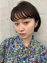 ジェノ(JENO by apish) 黒髪/グレーベージュ/レイヤーロング/前髪パーマ