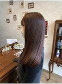 ラベンダーブラウン/髪質改善/ストレート/縮毛矯正/オージュア