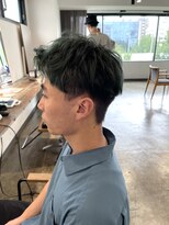 ザ オーダー(THE ORDER)&nbsp;メンズカットダークグリーンカラーケアブリーチダブルカラー