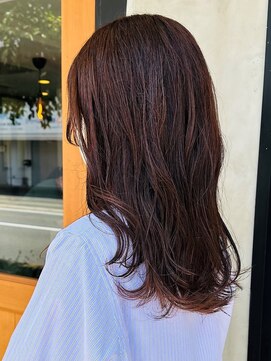 ラッキーヘア 加古川(Lucky Hair) ブリーチなしカラー×巻き髪ロング【シン】