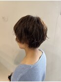 くしゅっとゆるふわパーマ×くびれショート