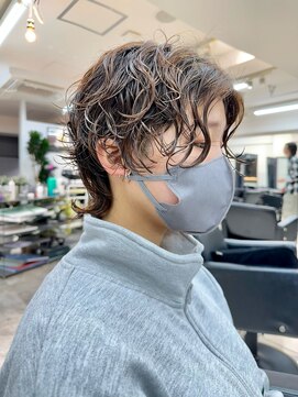 ヴェイン 渋谷(vain) ウルフパーマハンサムショートボブパーマ前下がり20代30代渋谷