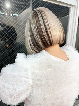 ラニヘアサロン(lani hair salon) ブロンド＆ブラウン/ブロックカラー/デザイン【大名/天神】