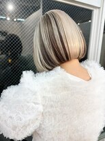 ラニヘアサロン(lani hair salon) ブロンド＆ブラウン/ブロックカラー/デザイン【大名/天神】