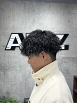 オルズ 渋谷(ALLZ)&nbsp;ツイストスパイラルパーマ黒髪刈り上げマッシュツイストパーマ