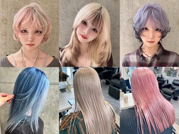 モニカ 原宿店(MONIQA)の写真/《お客様の髪質に合わせたケアブリーチが人気》ダメージレスでツヤのある髪に*髪質改善トリートメントも◎