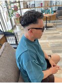 大人男性極道パーマ