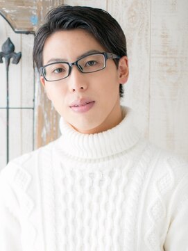 モッズヘア メン 新所沢店(mod's hair men) 定番人気！七三オールバック耳だしショートa新所沢刈り上げない