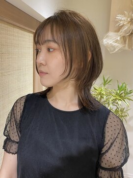 クーナバイトマト 横浜(Cuna by TOMTO) 【RYOSUKE】ウルフカット_レイヤーカット_ベージュカラー