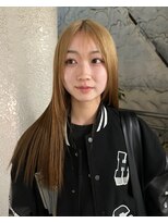 ノラ シブヤ(NORA)&nbsp;デザインカラールーツカラー裾カラーブリーチ