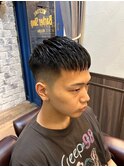 スパイキーショート/スペインカール<理容室>[メンズ/床屋/神田]