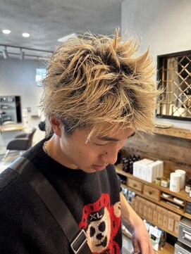 トイロ(toiro) *ハイトーンスパイキー パンクにスタイリングしてみました。