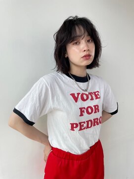 ロティバイトレンチ(loti by trench) ふるふわボブ×ブラウン