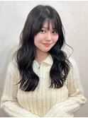 くびれ アプリコットオレンジ 夏のヘアアレンジハイライトカラー