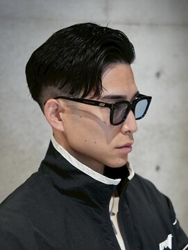 メッツ 原宿(METS) MEN'S/かき上げサイドパート×フェード/短髪/20代30代