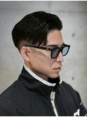 MEN'S/かき上げサイドパート×フェード/短髪/20代30代