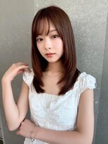 ルームバイシー 新宿(Loom. by Sea)&nbsp;ココアベージュ×レイヤー[小顔/黒髪/オリーブグレー]