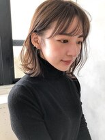 リヤン 表参道(lyann)&nbsp;大人可愛いシースルーバング愛され斜めバングクールショートF