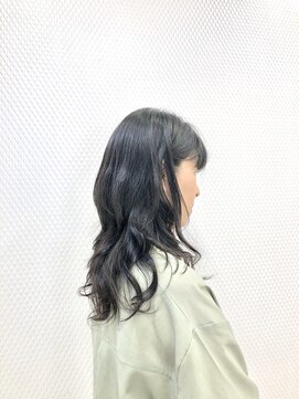 クオリス 上福岡店(QUALIS) 前上がりウルフレイヤー/ロング/ゆるふわ/無造作ウェーブ/デジパ