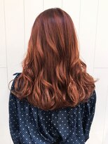 アイティー バイ アルバム 浦和店(IT by ALBUM) フェミニンロングアプリコットオレンジ似合わせカット_ba309163