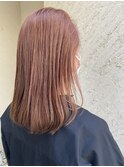 ［stylist 今井］ナチュラルハイトーン×サーモンピンク