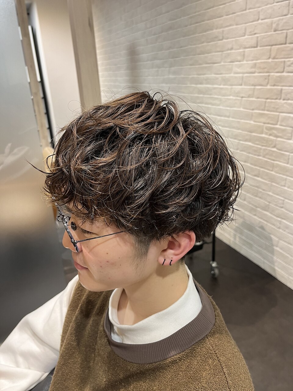 ナチュラルパーマ マッシュパーマ くせ毛風パーマ：L178485006｜ヘアー