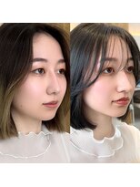 アフロートリノ(AFLOAT Leino) 小顔ヘルシーレイヤースタイル透明感カラー【修】20代30代40代