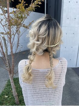 アメイロ(Ameiro)の写真/笹貫電停徒歩1分☆デザインカラー×ヘアセットならお任せ♪駅近だから可愛いをキープしたままお出かけ＊